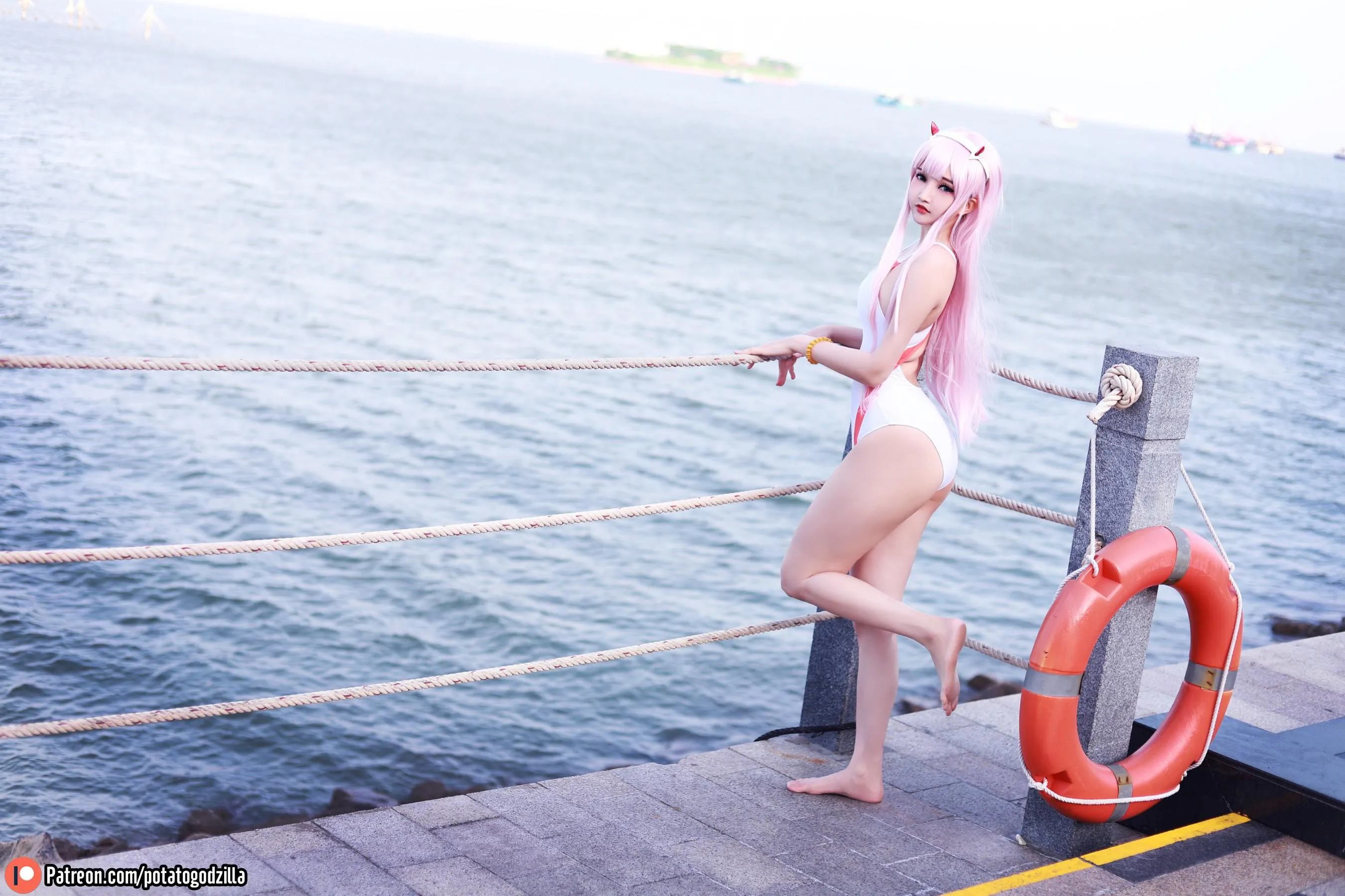 Potato Godzilla – NO.74 Zero Two Swimsuit [29P]插图8